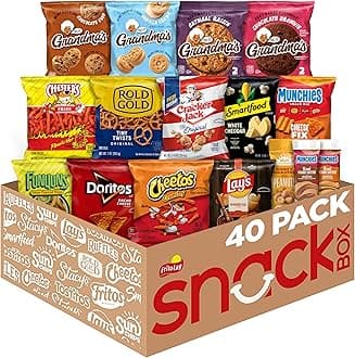 Frito Lay Ultimate Snack Care Package, Variety Assortment of Chips, Cookies, Crackers & More, 40 Count