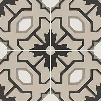 MSI Tahari 8 in. x 8 in. Encaustic Matte Porcelain Floor and Wall Tile for Bathroom, Kitchen Backsplash, Accent Wall, and Shower