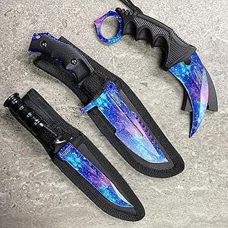 Falcon Knives CSGO Tactical Fixed Blade Set. 3 PCS Tactical Daggers. 2 Different Combo. for Collection, Gift, and Outdoors Camping Cut Ropes, Branches