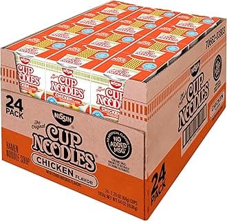 Nissin Chicken Cup Noodles, 60 Ounce (Pack of 24)