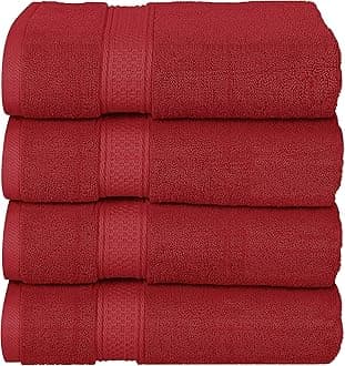 Utopia Towels4 Pack Premium 600gsm 100% Ring Spun Cotton Bath Towel Set - Quick Drying, Highly Absorbent, Soft Touch, Perfect for Everyday Use