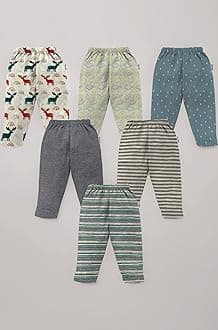 100% Cotton Assorted Track Pant for Boys and Girls - Regular fit | Loose Fit Track Pants(Pack of 6)