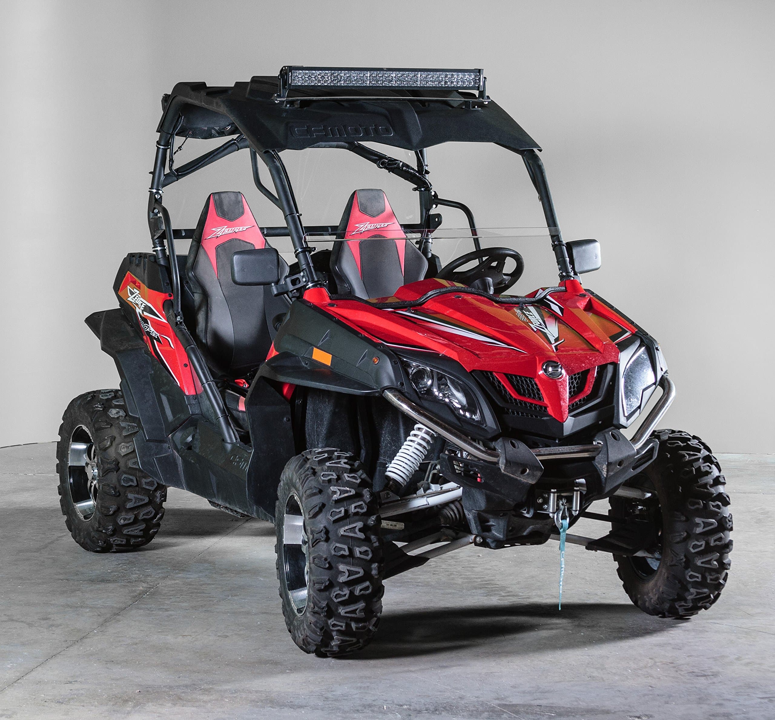 TerraRider Half UTV Windshield Compatible with CF Moto ZForce (Excludes ZForce 950 and 2023 800 Models) - Standard 3/16"