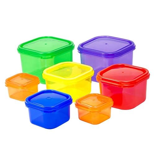 Portion Control Containers / Kit for Weight Loss (7pcs) With COMPLETE E-GUIDE, Leak Proof, Ideal Food Storage Containers for Meals & Diet, Suitable as Lunch Boxes & Food Savers, Similar to 21 Day Fix