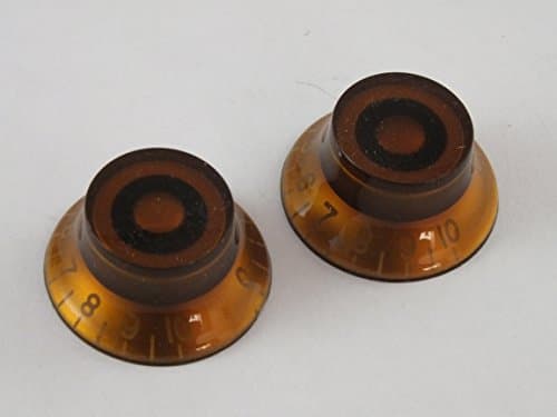 TOP HAT Bell KNOBS for Les Paul Gibson style guitars 5 colours (2 AMBER)