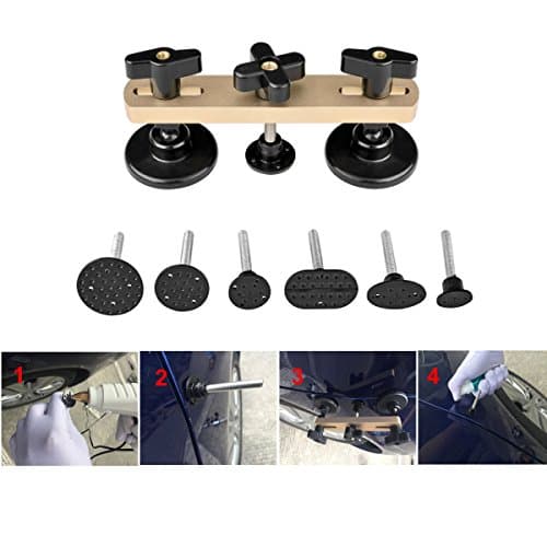 PDR Tools Kit Latest Design Pulling Bridge Dent Remover Hand Tool Set for Paintless Dent Repair Toolkit Instruments Ferramentas (Gold)