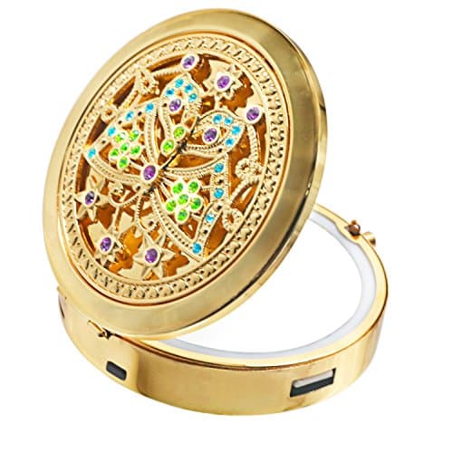 High Quality Bulbs, High intelligence Small Mirror Multifunctional Makeup Mirror LED Charging Treasure With Light Mirror 5V (1PCS) For Home & kitchen