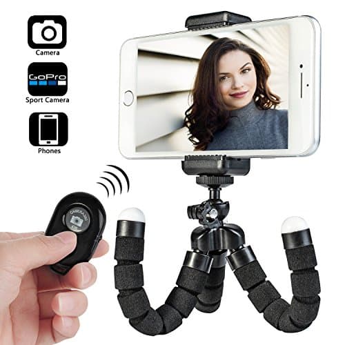 Phone Tripod, Universal Adjustable Bluetooth Remote Shutter Selfie Stick Tripod, Gopro Tripod Stand Holder for iphone, Samsung, Digital Camera Gopro etc