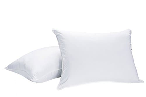 JA COMFORTS Duck Feather and Down Bed Pillows for Sleeping(2 Pack)- King(20IN×36IN), Filling Weight 47 OZ, Hotel Collection, 233TC Cotton Cover, White…