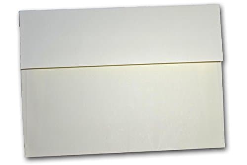 Basic Colorful A-7 Square Flap 5" x 7" Envelopes - 25 Pack (White)