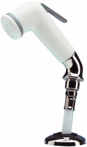 SHOWER HANDSET with ELBOW WHITE