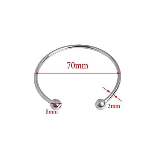 LILIHAN 1pc/Copper Adjustable Cuff Bangle Bracelets Blank Open Charm Wire Bangles Bracelets Jewelry