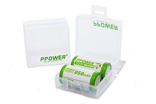 2X Ppower battery box, storage box battery case,Container for 2 x 18350 Li-ion battery (batteries are not included) P-Power