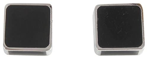 Black/Silver Ferdy Cufflinks by Peter Werth