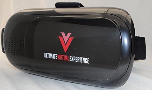 3D VR Glasses, Virtual Vision - Adjustable Headset Design for ALL Smart-phones from 4 to 6 inches, Including Iphone 5/5S, 6/6S, 7/S and Samsung Galaxy 5/6/7 & note 5/6/7, LG (Black)