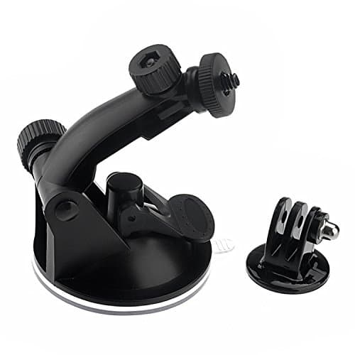 Action Camera Car Mount Windshield Suction Cup Mount + Tripod Adapter For GoPro Hero 4/3+/3/2/1 Sports Camera OR SJ4000/SJ5000/SJ6000/SJ7000 Waterproof Camera OR SJCAM/ODRVM/ICOOLS Helmet Camera