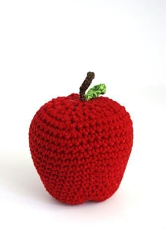 Handmade Crocheted Teacher's Apple