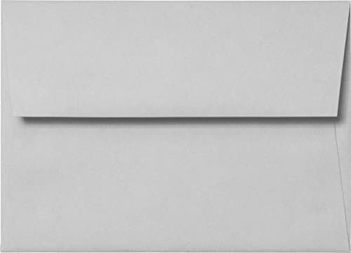 A-7 Gray Smoke Solid Matte Envelopes (Straight Flap, (5 1/4" x 7 1/4") - 50 Envelopes from Paper and More
