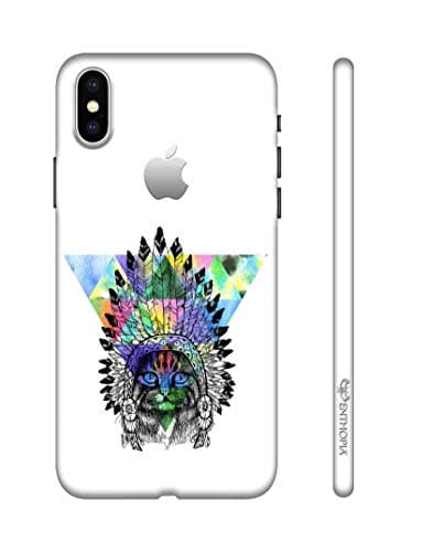 Enthopia Designer Hardshell Case Red Cat Back Cover for Apple iPhone X with Special Cut