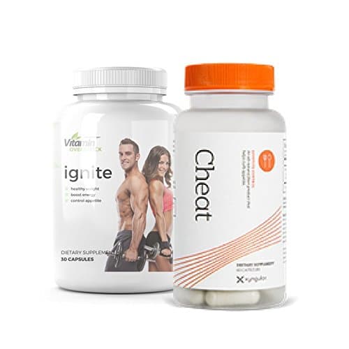 CHEAT & IGNITE: Calorie Mitigation & Portion Control with Powerful Thermogenic Fat Burner - Max Strength - Xyngular & Vitamin Overstock (30-Day Supply)