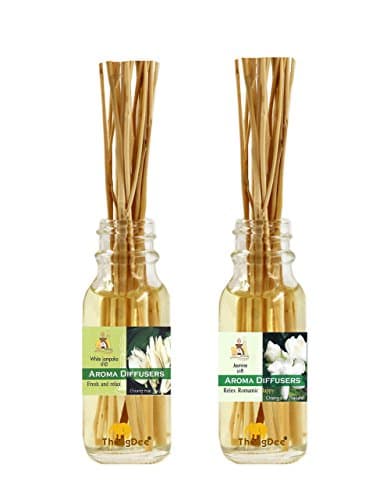 ThongDee White Champaca and Jasmine Reed Diffuser Oils Aromatherapy Set 30ml.