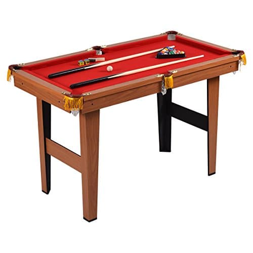 Kosmo Supply 48” Mini Table Top Pool Table Game Billiard Set Cues Balls Gift Indoor Sports