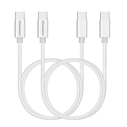 Runpower USB Typ-C To Typ-C 3.0 cable (4.9Ft) For Galaxy Note 8 Galaxy S8 LG V30 Google Pixel HTC U11 Nexus 6P Huawei MacBook and and more devices with Type C port(2-Pack)