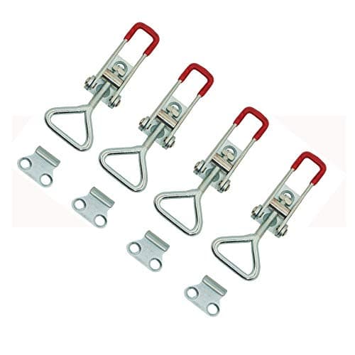 Imagine 4pc Toggle Clamp 100Kg Holding Capacity Pull Action Latch Type Triangle Shaped Lever Latch