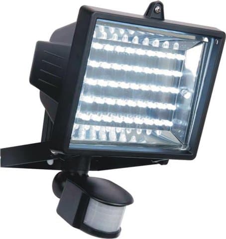 60 WHITE LED SUPER BRIGHT PIR MOTION SENSOR SECURITY FLOODLIGHT LAMP GARDEN / GARAGE / YARD OUTDOOR LIGHT - MOTION DETECTOR -