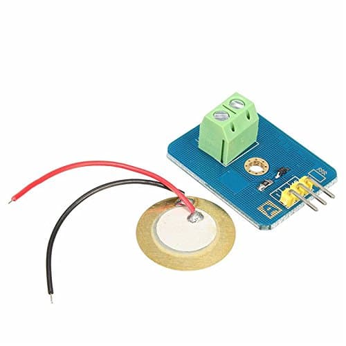 1pc Ceramic Piezo Vibration Sensor Analog Output Electronic Components Supplies Sensors Durable Quality 30mm x 23mm Sensors