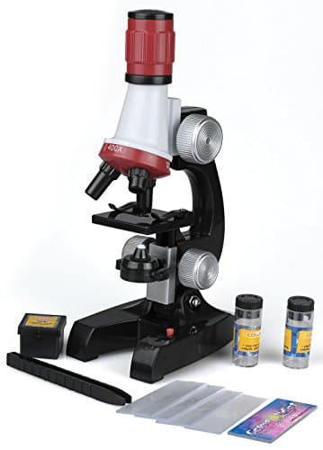 Edelin Science kits for kids microscope Beginner Microscope Kit 100X, 400x, 1200x LED Magnification kids science toys