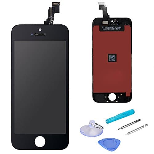 LCD Touch Screen Digitizer Display Replacement Assembly with Repair Tool for iPhone 5S-Black