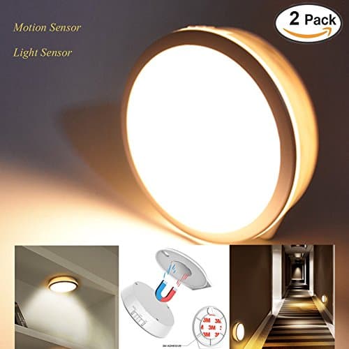 Komifa Motion Sensor Night Light Motion-Activated LED Light for Nurseries, Children's Bedroom, Living Room, Stairs, Cabinet, Rechargeable