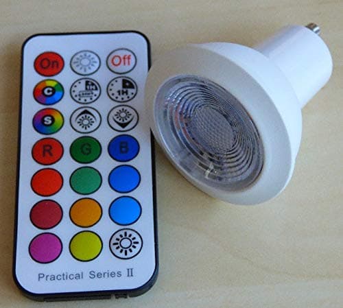 ORGON LED GU10 3W RGB + Cool White with Memory Function, Ceramic