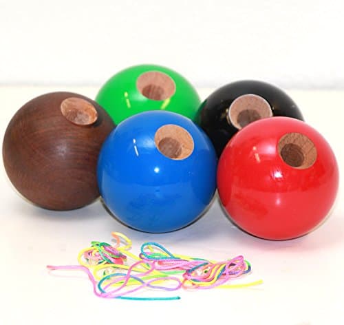 Kotaro Kendama Replacement Balls Only - 5 Balls with String