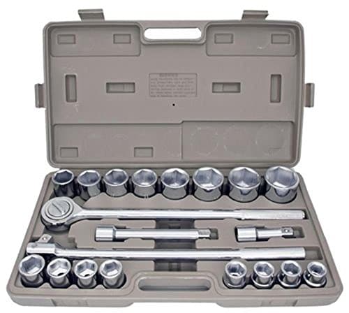 Socket Wrenches 21pc SAE 3/4" Drive Socket Set w Storage Case Jumbo Ratchet Wrench Extension NEW