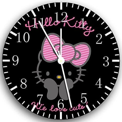 Hello Kitty Frameless Borderless Wall Clock X21 Nice For Gift or Room Wall Decor