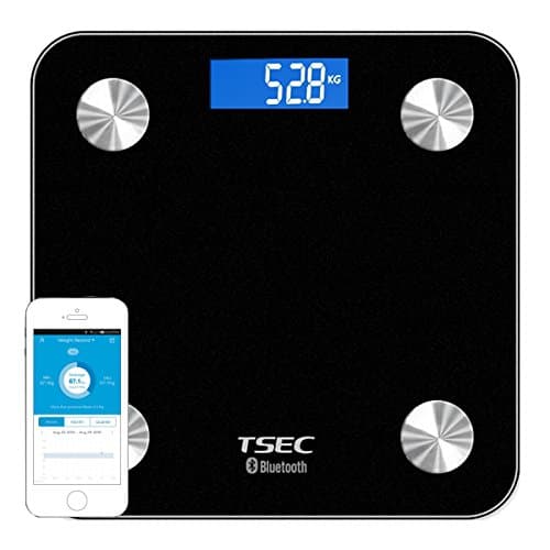 Superior Shop Smart Digital Body Fat Scale with APP Function Measuring Body Weight, Body Fat, Water, Muscle mass, BMI, BMR, Bone mass and Visceral Fat,Compatible IOS and Android Device.