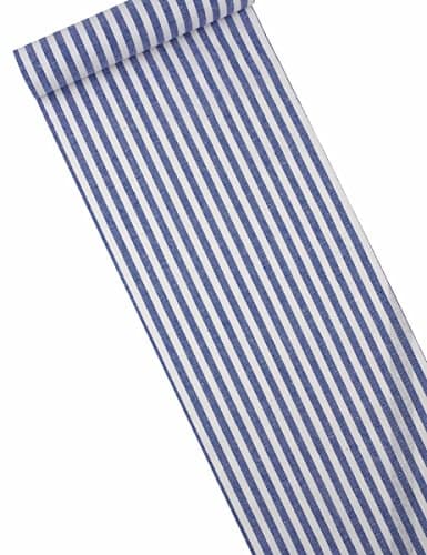 Navy and White Striped Table Runner