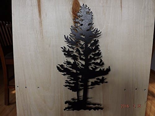 Metal Wall Art, 3D Pine Tree