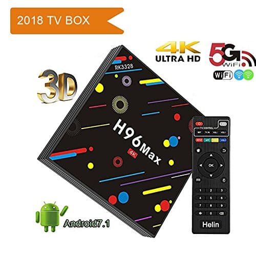 Android Box, 2018 new item H96 MAX H2 Android 7.1 TV BOX with RK3328 Quad Core Support 2.4G/5G Dual Wifi/100M LAN/BT 4.0/3D /H265 Smart TV Box