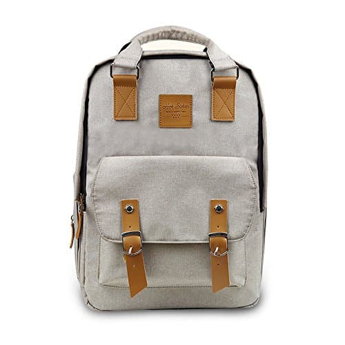 HEYI Multi-function Travel Diaper Bag Backpack, Large Capacity Waterproof Designer Nappy Bag for Baby Care, Dad and Mom (Linen gray)