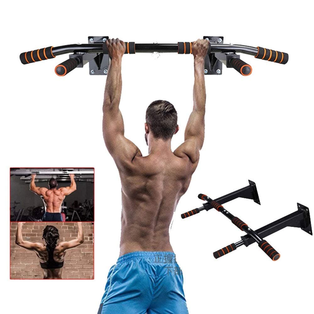 Xhtoe Dip Stands Multifunctional Wall Mounted Pull Up Bar Power Tower Set Chin Up Station Home Gym Workout Strength Training Equipment Fitness Dip Home Gym Fitness Equipment