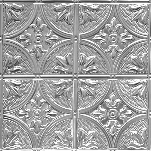 Shanko LS309DA Pattern 309 Authentic Pressed Metal Wall and Ceiling Tiles, 20 sq. ft., Lacquered Steel