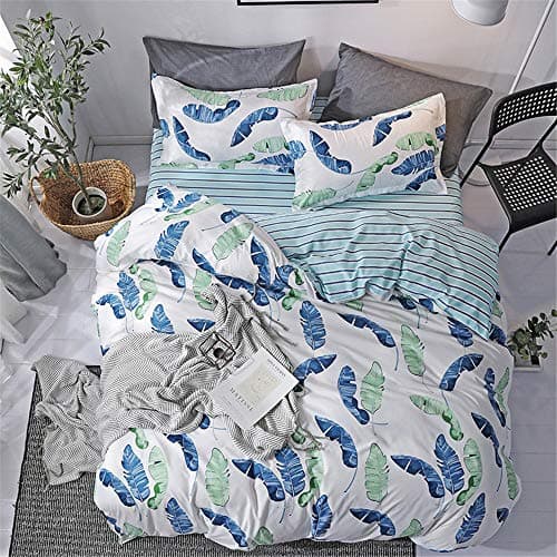 JUNDY Bed Sheet Set-Multiple Sizes To Choose Soft And Comfortable And Wrinkle Resistant,Young Fashion Style Home textile cotton bedding set of four simple colour25 1.0m