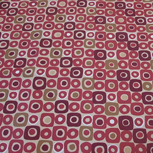Mod Box Polyester Fabric Hippy Style 58" Width - Fabric by the Yard