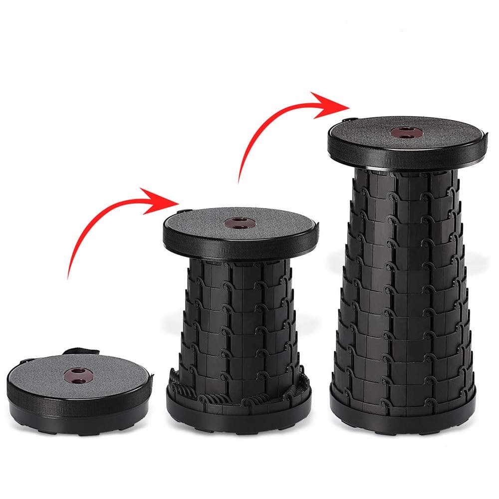 Night Cat Folding Stools 3rd Generation for Camping Retractable Plastic Chair Portable Lightweight Collapsable for Adults Kids Fishing Outdoors Indoors Max Load 330lbs