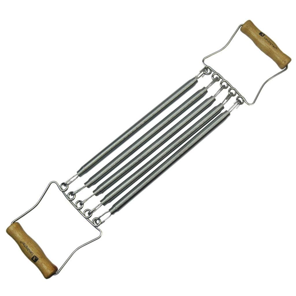 Chest Expander Home Adjustable Carbon Wire Spring Pull Trainer, Solid Wood Handle Detachable 5 Springs, Suitable For Fitness Muscle Training Sports Equipment