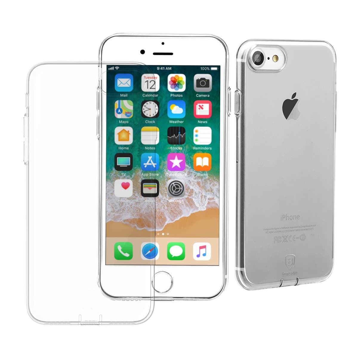 SKYNOW Clear Cellphone Case for iPhone 7Plus/8 Plus,Full Coverage Protection for Your Apple iPhone 7+ and 8+ 5.5 inch Device(Clear)