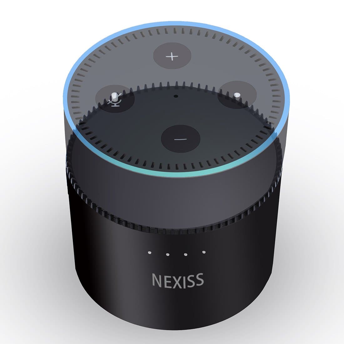 Echo dot Battery,NEXISS -an Intelligent Echo dot Battery Base for Echo dot 2nd Generation Echo dot Accessories 10000mAh Rechargeable Battery Base Work for Alexa,Echo dot Portable Battery
